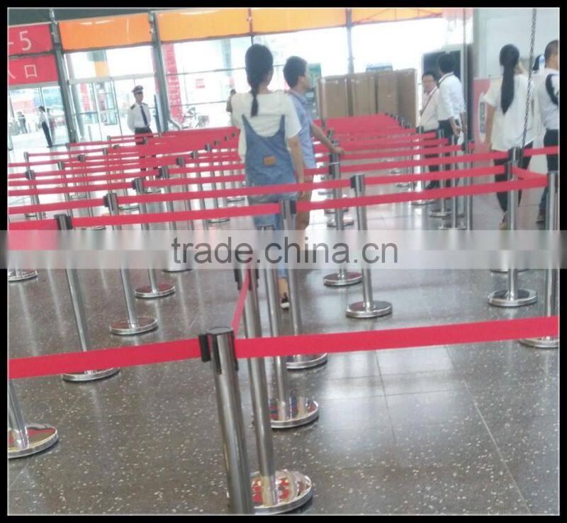 stainless steels retractable barriers and queue stand line or metal belt barriers like queue barriers