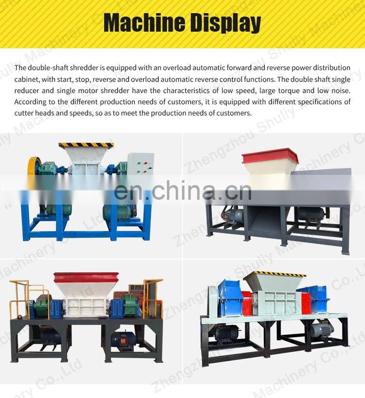 Shredder wood chipper plastic waste shredder tire shredder machines