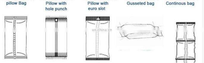 High Speed Automatic Pillow Bag Packing Machine for Snack Candy Biscuit Bread Cake