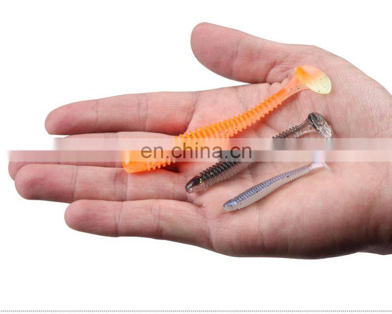JOHNCOO Good Quality 50mm 75mm 100mm Paddle Tail Soft Swimbait Fishing Lures