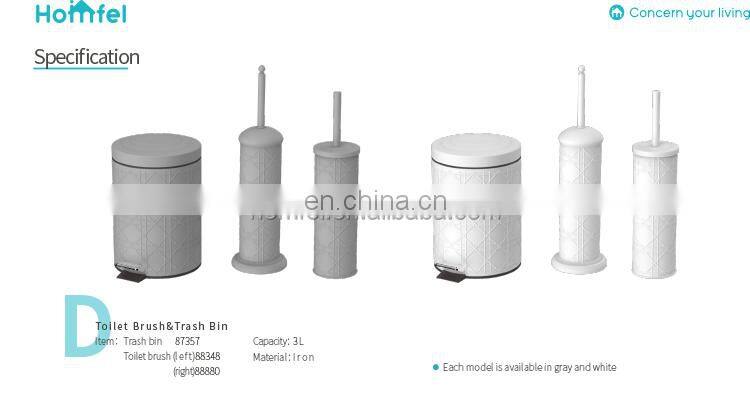 Round Trash Bin Entry-level Powder Coating Pedal Bin With Removable Inner Bucket