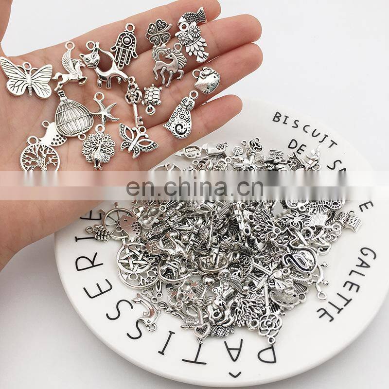 Vintage Mixed Metal Animal Birds Charms Beads Handmade DIY Bracelet Pendant Necklace Clasp Jewelry Making Findings