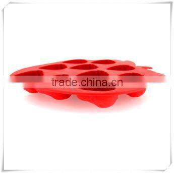 BC0001 nicole strawberry wholesale silicone ice cube tray