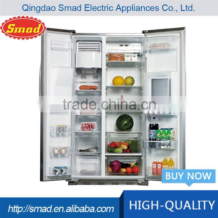 Energy-efficient no frost glass door mini refrigerator