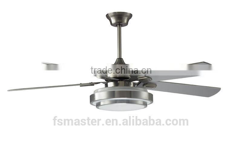 Acry lamp 56inch 5 wood blade ceiling fan with remote