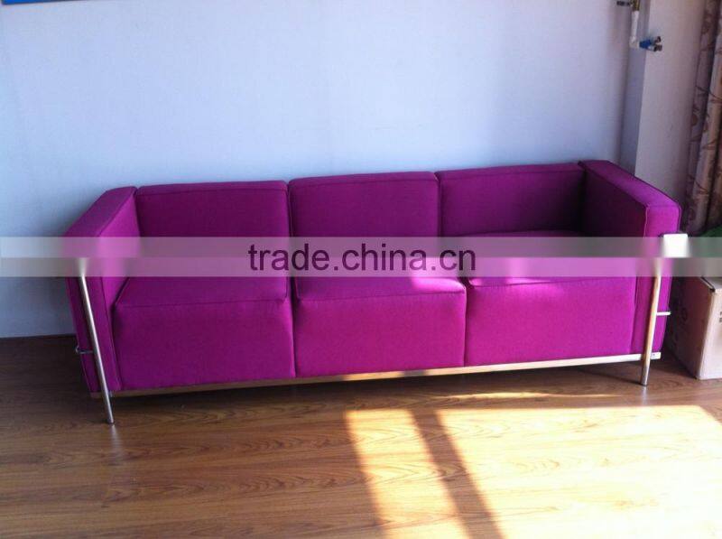Le Corbusier LC3 living room furniture leather sofa