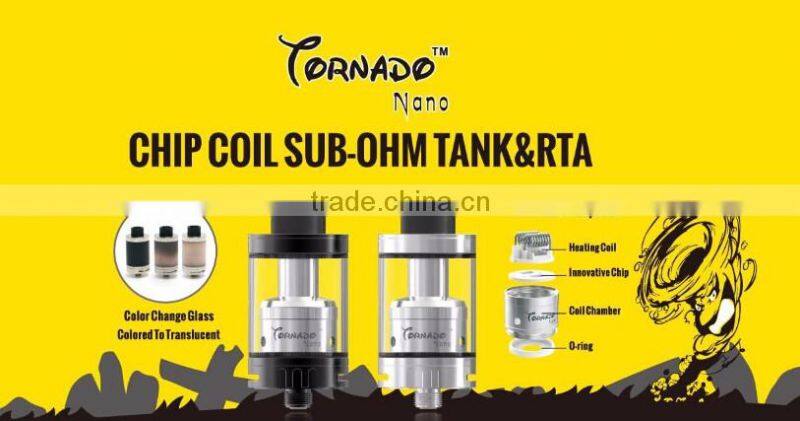 IJOY Tornado nano 4.0ml from CACUQ tornado nano RTA tank hot selling mini RTA