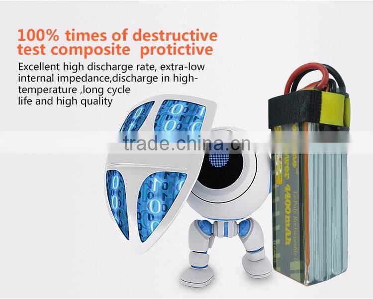 Rc lipo battery 5s 4400mah 18.5V lithium batteries