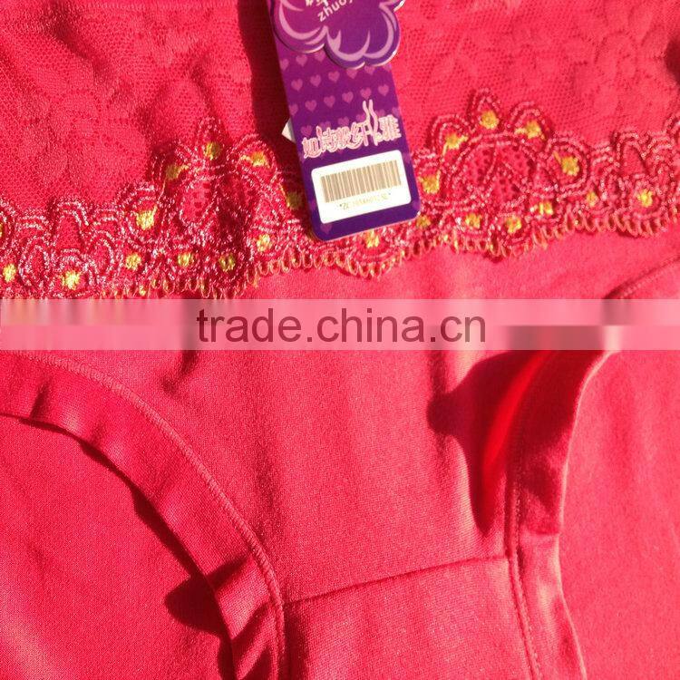 0.67USD High Quality Cotton Material Beautiful Fat Lady Panty/Panties/Thongs(jlhnk226)