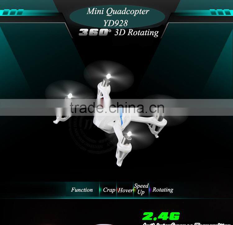 YD928 4CH Mini Quadcopter 2.4G Remote Control micro quadcopter with 6-axis Gyroscope NANO drone 3D Rotation for sale