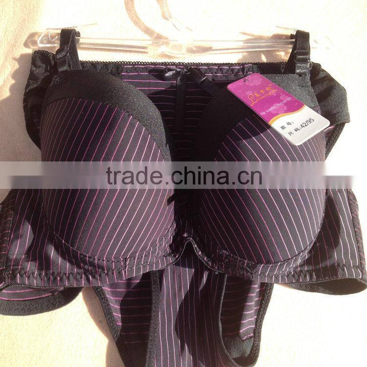 1.05USD New Products Updated Strip Style Ladies Big Cup Lovely Sexy Girls Bra And Panty, 5 Colours/38-42C Cups(kctz015)