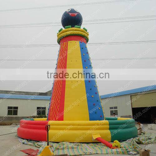 adult games cheap inflatable 0.55mm PVC Climbing Wall