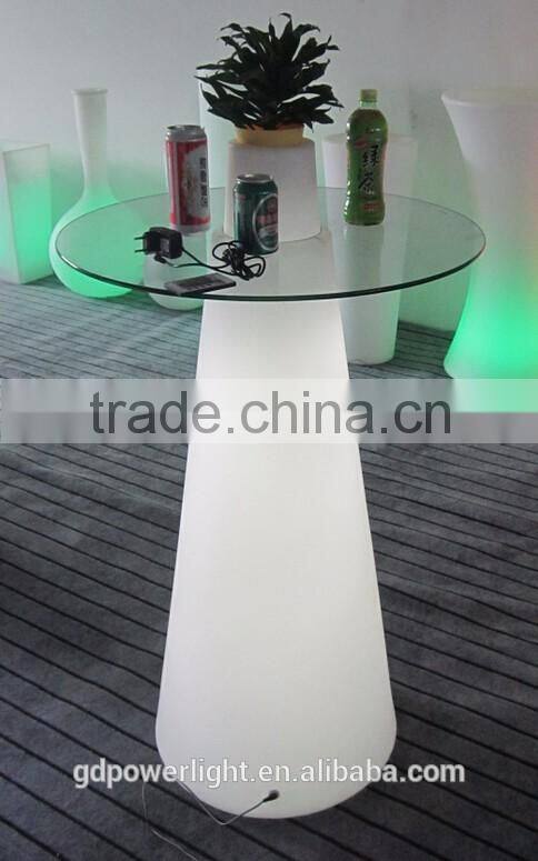 New PE Plastic Bar Table with Solar LED lights & remote control YXF-50120S