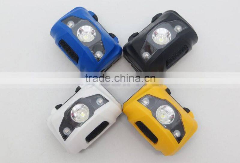Light Weight Mini 2 IN 1 Red White LED Headlamp Flashlight