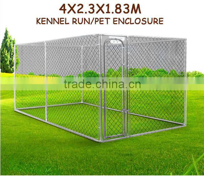Alibaba China - fully welded 1 3/8" O.D. glavanized tubing frames 4 x 4 x 6 H Complete Kennel