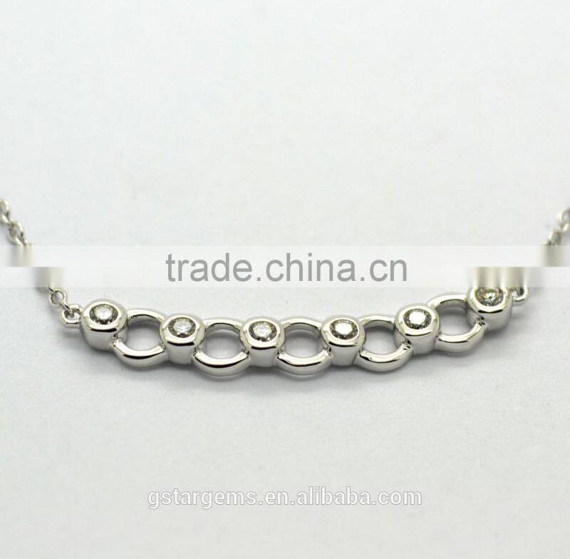 High end fashion women jewelry cz silver 925 ring