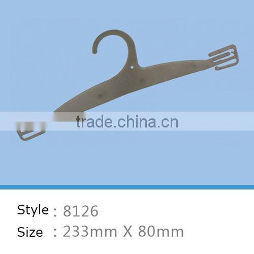 black fancy plastic clothes hanger for underwear and bra