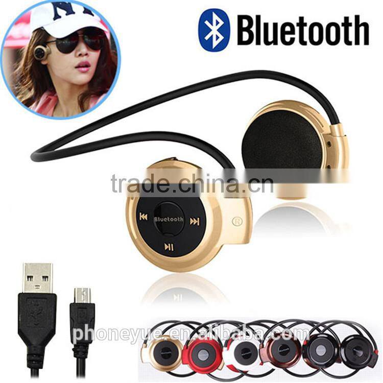 2016 newest mini 503 neckback sport wireless bluetooth stereo headset with microphone