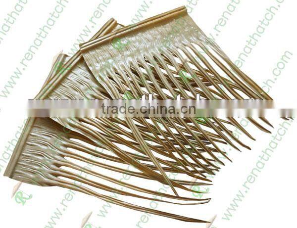 UV-protected synthetic thatch
