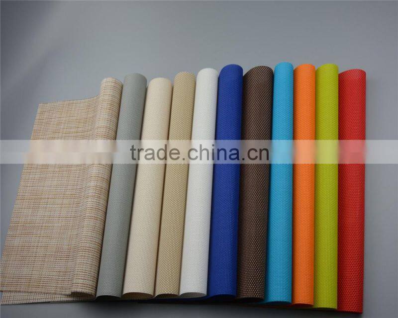 Table decoration PVC gold placemat solid color pure color bright color grass green placemat 45*30cm