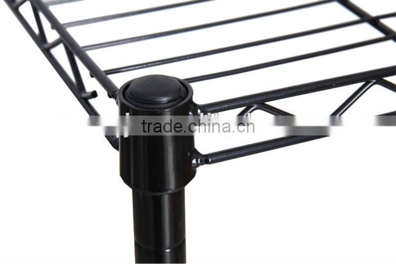 black spray wire shelf for home use