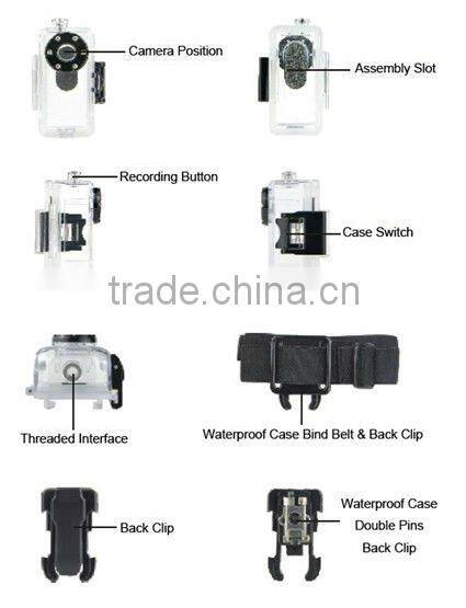 Mini DV DVR Sports Video Camera Camcorder MD80 720x480