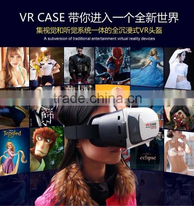 Top Sale VR BOX Version 3D Glasses Virtual Reality 3D VR Glasses For 3.5 - 6.0 inch Smartphone For iPhone 6/6s TB-0165