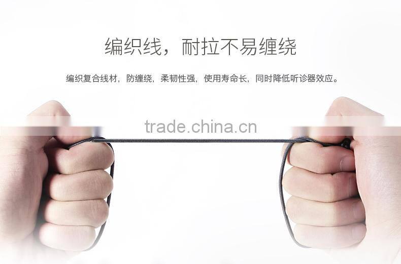 Original ROCK Mula Stereo Earphone in-ear Headphone Handsfree with Mic For SAMSUNG For iPhone Universal Earbud MT-4381