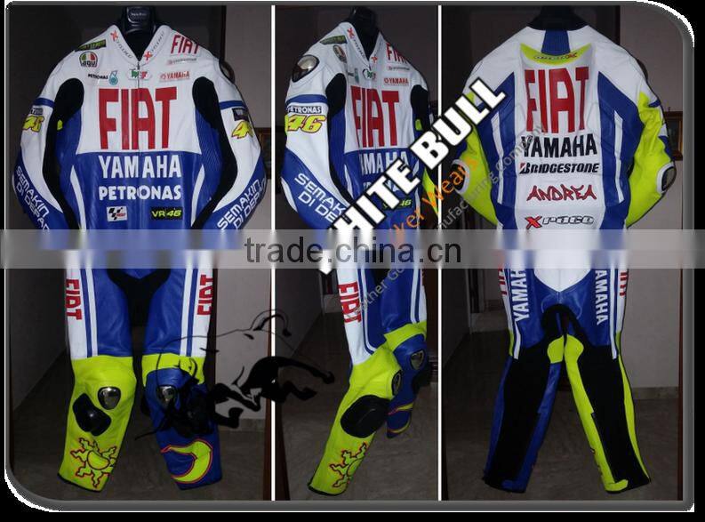 Professional leather motorbike Racing suits/motorcycle leather suit/ replica leather racing suit/WB-MS403