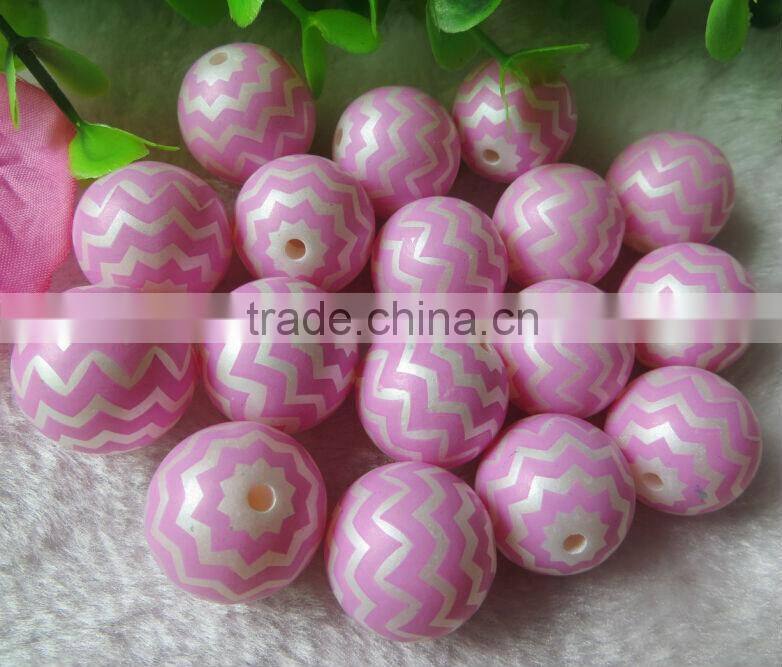 New 20MM Colorful Color Mix Acrylic Pearl Zig zag Chevron Beads for Fashion Kids Necklace Jewlery, Wholesales Price