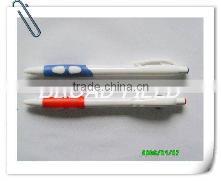 2014 No1. Cheap transparent ball pen for promotion pen clips