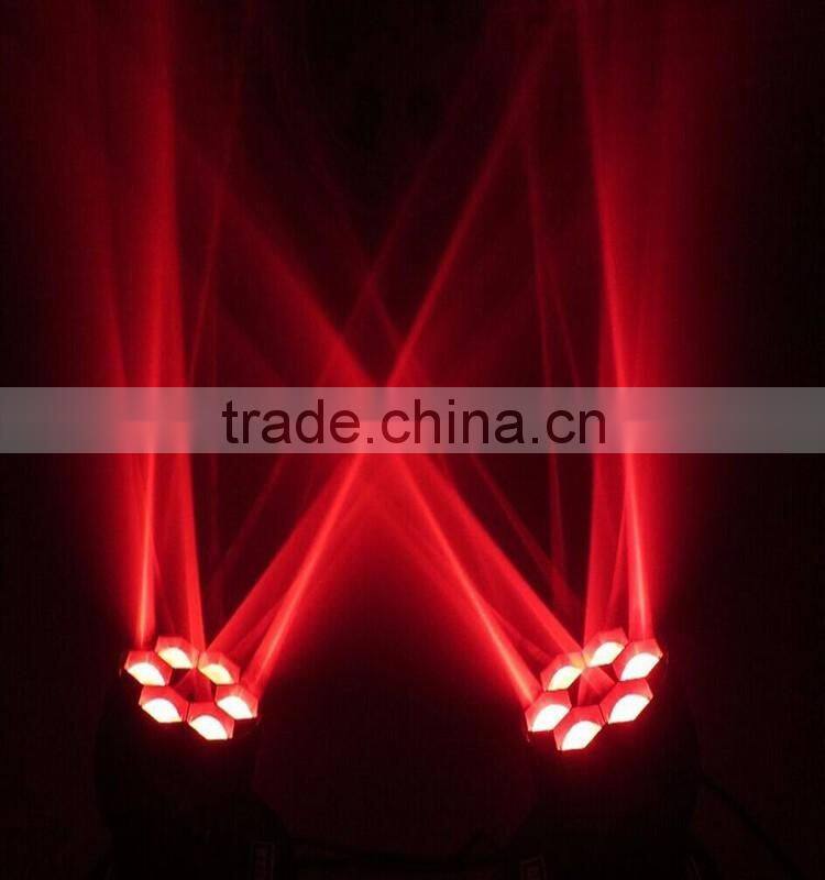 osram 6pcs 15W RGBW 4 in1 bee eye led mini professional moving head light