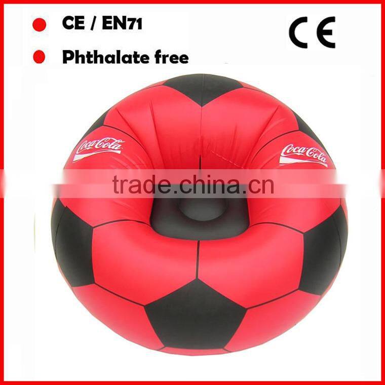 football inflatable sofa/ air chair/cheap inflatable sofa/inflatable football sofa for promotional