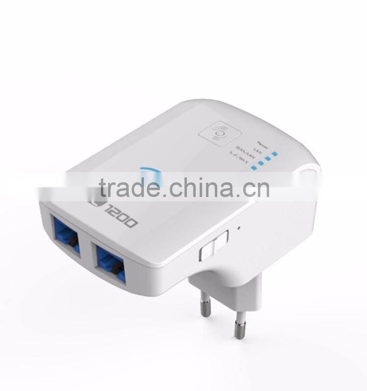 NEW Upgrade 1200Mbps Wireless Wifi Repeater 802.11AC Network Router Range Expander Signal Booster