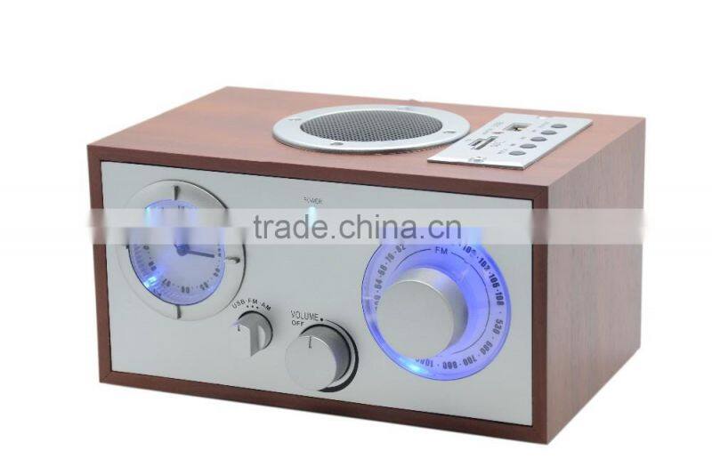 HOME STYLE HIGH QUALITY WOODEN RADIO WITH USD