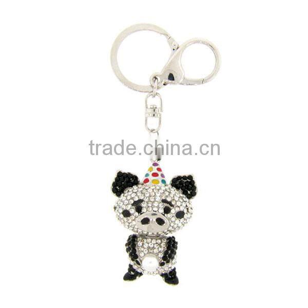 chimp monkey gold topaz keychian