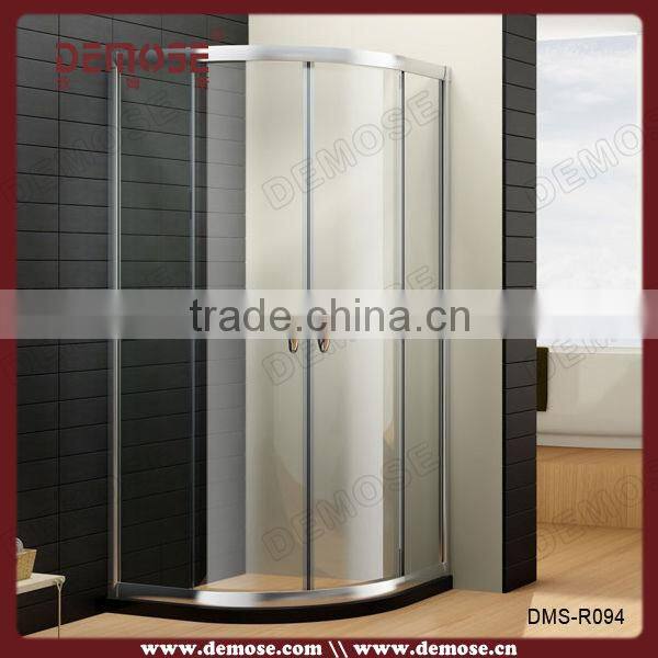 3 Glass Panel Shower Screen / Double Sliding Shower Door With Frame