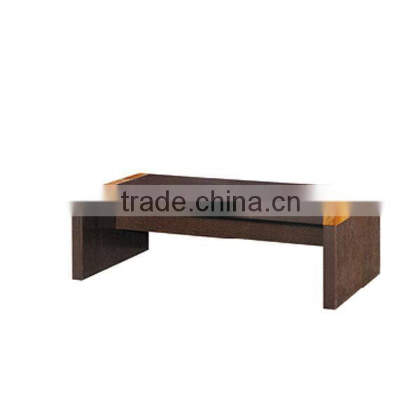 Full panel square led coffee table with MDF