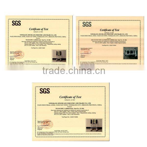 One-section step single straight aluminum ladder