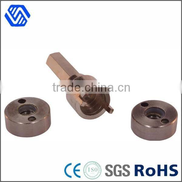 high carbon steel round two hole eye nut anti theft lock nut with special banner