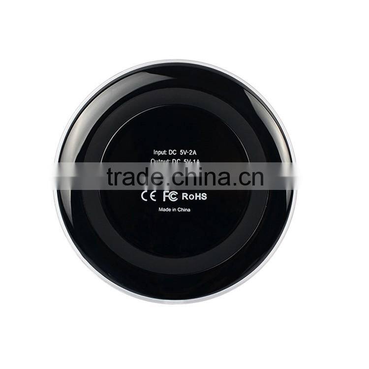 China manufacture Wireless charger for Samsung Galaxy S6 ,universal Qi wireless charger