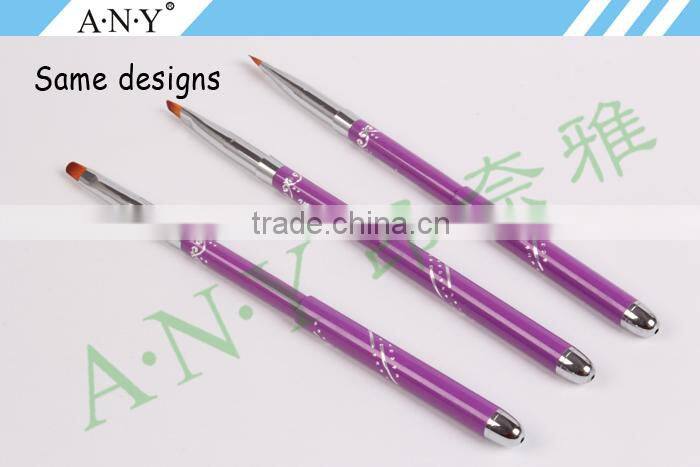 ANY 2016 New Arrival Pure Kolinsky Hair Beauty Pearl Inside Nail Acrylic Art Brush Pure Color Hot Sale