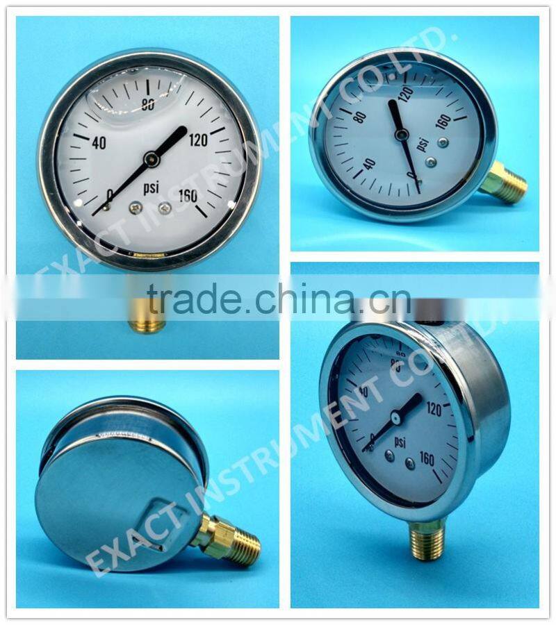Normal Use Hydraulic Oil Pressure Gauge EN837