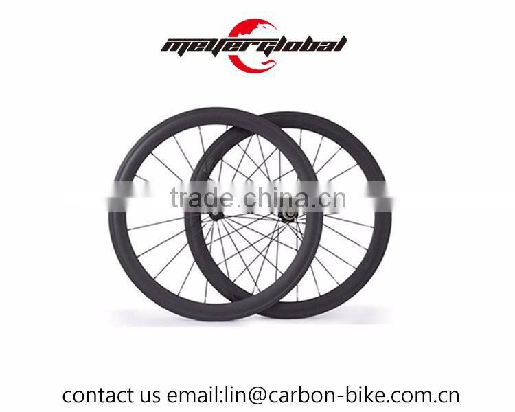 OEM Ultra light new designed carbon tubular wheelset 700c chinese carbon tubular 50mm wheels with novatec A271 hub