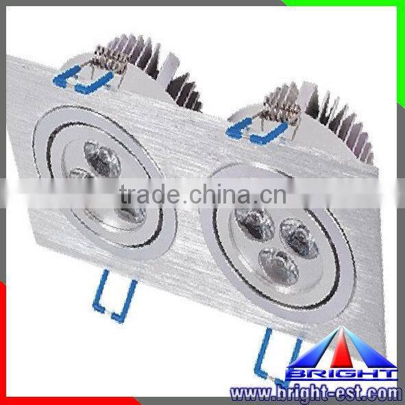 Hot Sale!!!hight quality square dimmable led down ceiling lights,6W double surface mounted led ceiling light