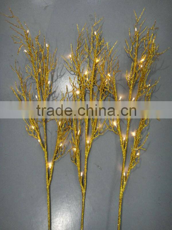 gold coral christmas light