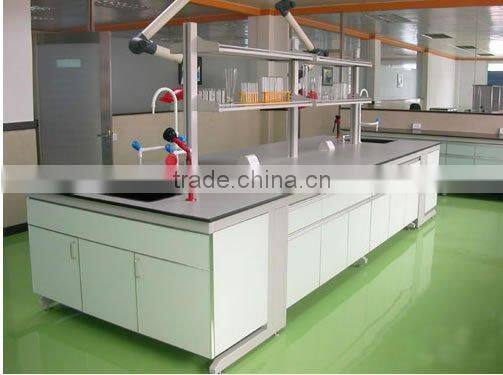 steel lab corner table