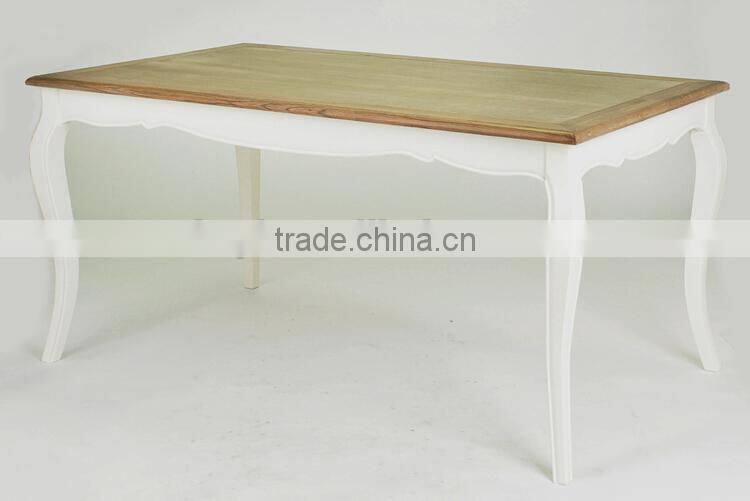 Antique Wooden Double color Rectangular Dining /Party Table(DT-1036)