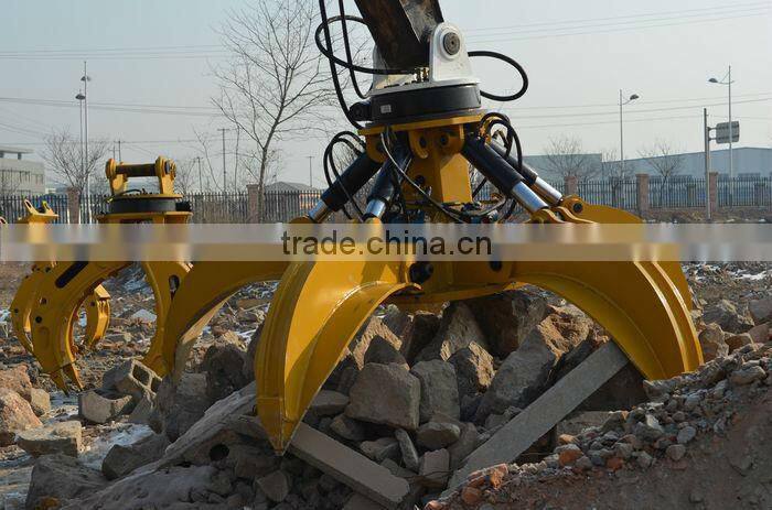 5 teeth hydraulic rotating grapple / orange peel grab