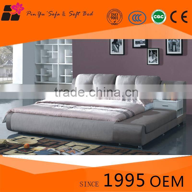 Wholesale modern design mattress beds, double king size bed for modern furniture in bed room